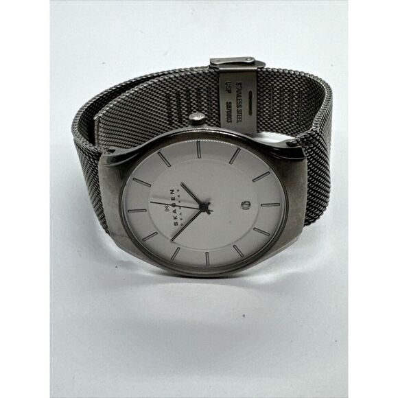 Skagen 956XLTTW Women\'s Silver Stainless Steel Mesh Analog Quartz Watch AEA141